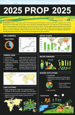 A detailed bid proposal document for the 2025 financial year, focusing on agriculture and fisheries development, alongside water resources management and rural development initiatives
