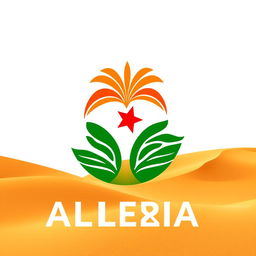 A logo design that evokes the spirit of Algeria without using the national flag
