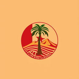 A logo design that captures the essence of Algeria without incorporating the national flag