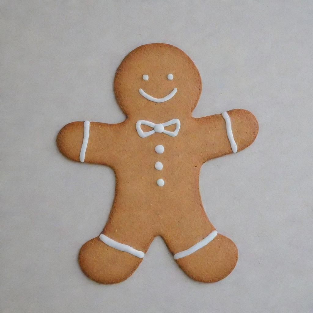 Outline of a gingerbread man stencil perfect for creating your own design.