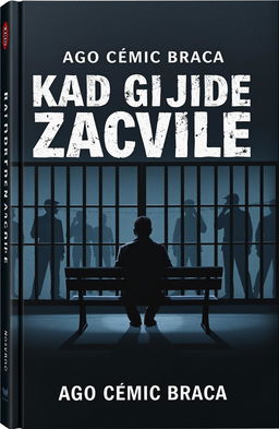 A detailed and emotional book cover for the autobiography titled 'Kad Gnjide Zacvile' by Ago Cemic Braca