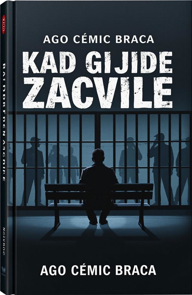 A detailed and emotional book cover for the autobiography titled 'Kad Gnjide Zacvile' by Ago Cemic Braca