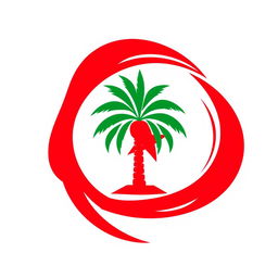 An icon design that reflects the essence of Algeria using exclusively red, green, and white colors, avoiding any direct references to the national flag
