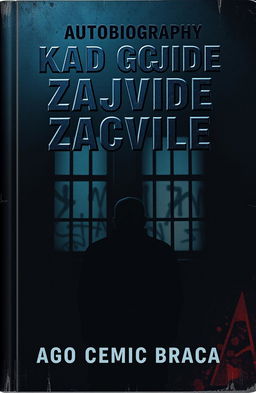 A captivating book cover design for the autobiography titled 'Kad Gnjide Zacvile' by Ago Cemic Braca