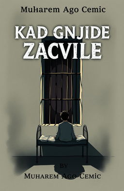 Create an illustrated book cover for an autobiography titled 'KAD GNJIDE ZACVILE' by Muharem Ago Cemic