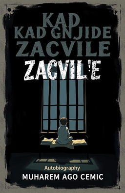 Create an illustrated book cover for an autobiography titled 'KAD GNJIDE ZACVILE' by Muharem Ago Cemic