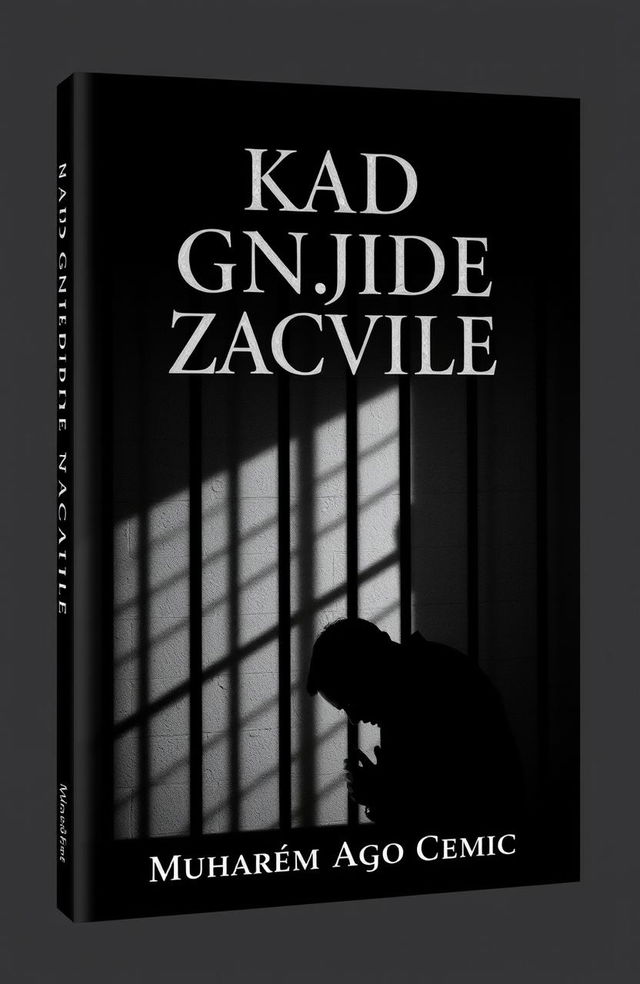 A visually striking book cover design for the autobiography titled 'KAD GNJIDE ZACVILE', written by Muharem Ago Cemic