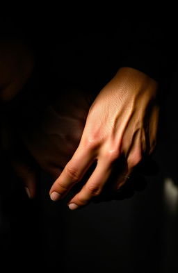 A close-up of two hands intertwined, symbolizing unity and change