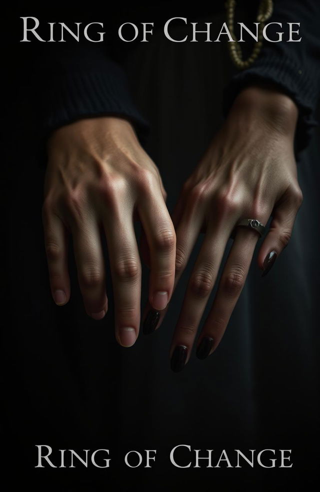 A close-up of two hands slowly moving apart, conveying a sense of mystery and intrigue