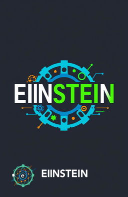 A logo design representing the themes of Science, Technology, Engineering, and Mathematics (STEM)