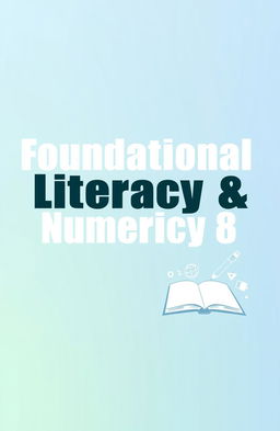 A professional and engaging cover page design featuring the title 'Foundational Literacy & Numeracy (FLN)' in bold, modern typography