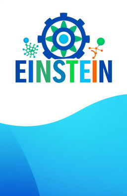 A modern and sleek logo representing Science, Technology, Engineering, and Mathematics (STEM), prominently featuring the word 'EINSTEIN' in a bold and creative font