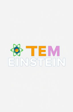 A creative and modern logo that embodies the essence of Science, Technology, Engineering, and Mathematics (STEM), featuring the phrase 'STEM EINSTEIN' prominently integrated into the design