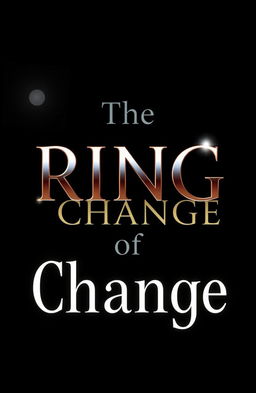 A visually striking title design featuring the words 'The Ring of Change' prominently displayed