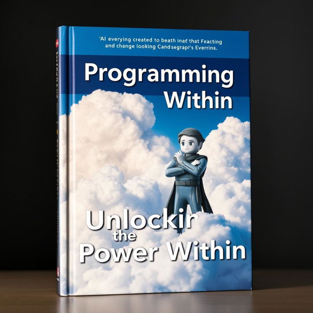 A captivating book cover featuring a title character representing programming, depicting a figure that embodies knowledge and empowerment