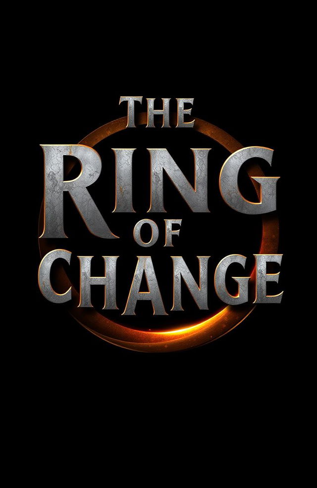 A graphic design of the title 'The Ring of Change' prominently displayed in the center