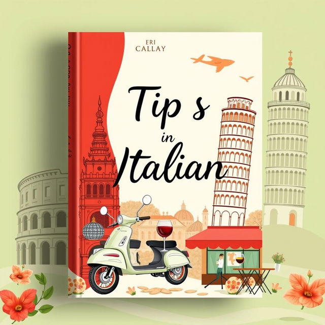 A visually striking ebook cover design that conveys elegance and sophistication while teaching tips in Italian