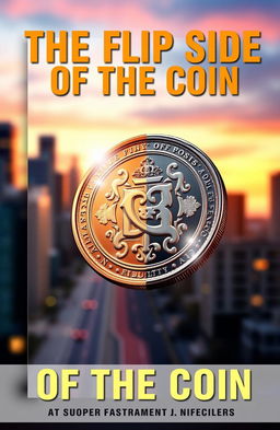 A captivating book cover design for 'The Flip Side of the Coin'
