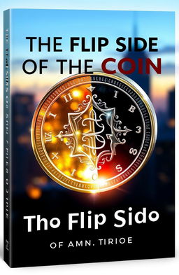 A captivating book cover design for 'The Flip Side of the Coin'