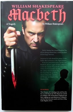Front and back cover of William Shakespeare's tragedy play 'Macbeth'