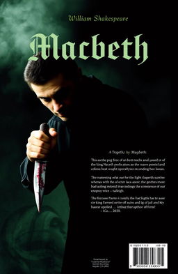 Front and back cover of William Shakespeare's tragedy play 'Macbeth'