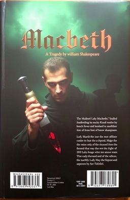 Front and back cover of William Shakespeare's tragedy play 'Macbeth'