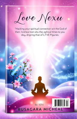 The front cover of a book titled 'Love Nexus: Hacking Your Spiritual Connection with God for a Next-Level Existence' by Rusagara Micheal