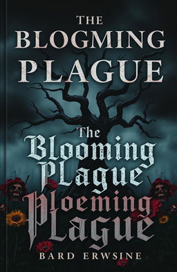 A chilling book cover depicting a dark, foreboding landscape engulfed in a deep, shadowy fog