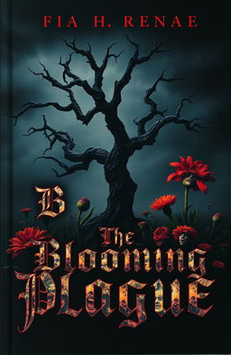 A chilling book cover depicting a dark, foreboding landscape engulfed in a deep, shadowy fog