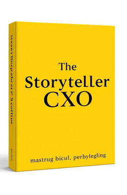 A professional and modern book cover design for 'The Storyteller CXO' with the tagline 'Mastering the Art of Business Storytelling'