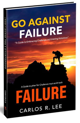A striking book cover for 'Go Against Failure' with a bold, modern font