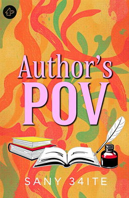 A visually striking book cover design featuring the title 'Author's POV' elegantly displayed in bold, contemporary typography