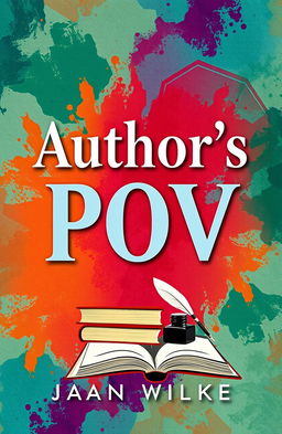 A visually striking book cover design featuring the title 'Author's POV' elegantly displayed in bold, contemporary typography