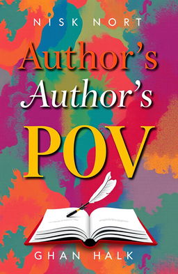 A visually striking book cover design featuring the title 'Author's POV' elegantly displayed in bold, contemporary typography