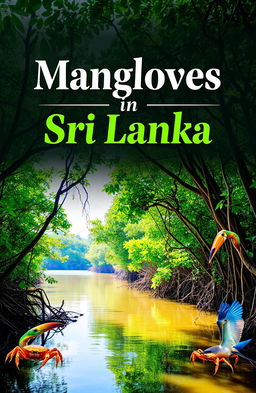 A cover page design focused on the lush and vibrant mangroves of Sri Lanka