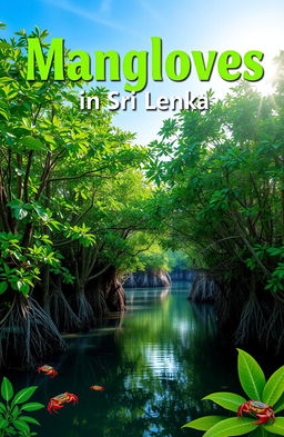 A cover page design focused on the lush and vibrant mangroves of Sri Lanka