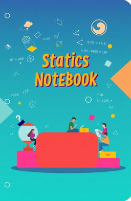 A cover design for a notebook specifically for the Statics branch for third-year high school students