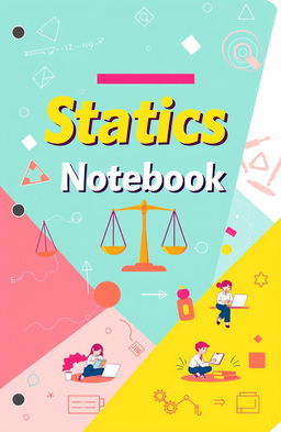 A cover design for a notebook specifically for the Statics branch for third-year high school students