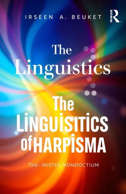 A visually striking book cover for a monograph titled "The Linguistics of Charisma"
