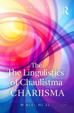 A visually striking book cover for a monograph titled "The Linguistics of Charisma"