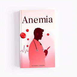 A visually striking book cover for a medical textbook on anemia