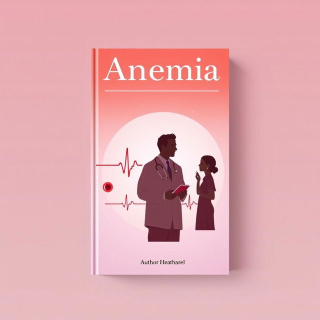 A visually striking book cover for a medical textbook on anemia