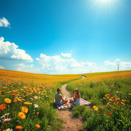 A serene and uplifting landscape scene titled 'Good Day', capturing the essence of tranquility and joy