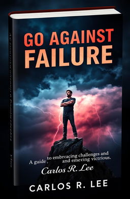 A captivating and engaging book cover design for the title 'Go Against Failure' by Carlos R