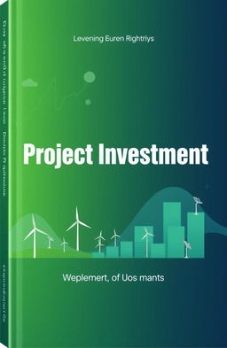 A visually striking book cover design that encapsulates the themes of project investment and financial management