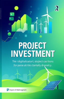 A visually striking book cover design that encapsulates the themes of project investment and financial management