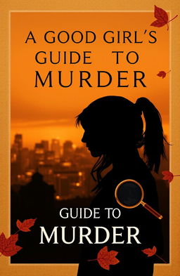A book cover design inspired by 'A Good Girl's Guide to Murder', featuring a mysterious and captivating vibe