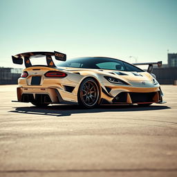 A custom body kit designed for a Toyota Celica GT Four, inspired by the sleek and sporty aesthetics of the Porsche 911 GT