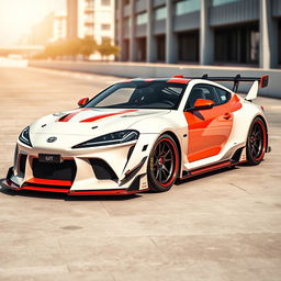A custom body kit designed for a Toyota Celica GT Four, inspired by the sleek and sporty aesthetics of the Porsche 911 GT
