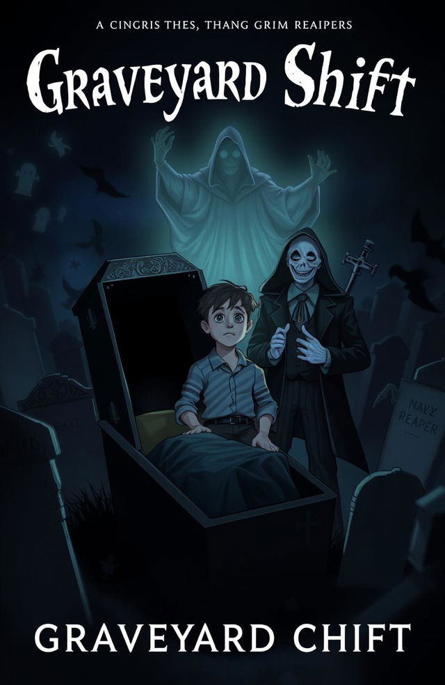 A dark and atmospheric book cover for 'Graveyard Shift'